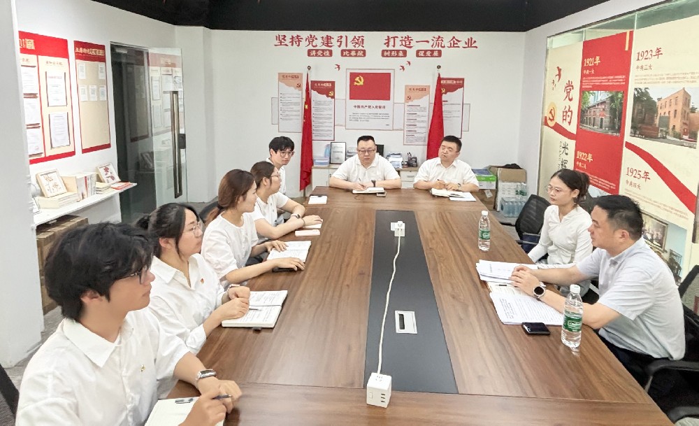 黨建引領(lǐng)聚合力，清風(fēng)護航促發(fā)展——市委網(wǎng)信辦副主任杜巍蒞臨我司指導(dǎo)學(xué)習(xí)